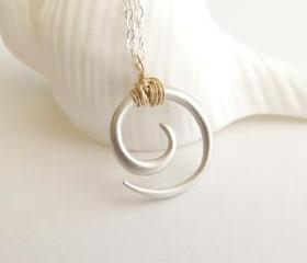 Koru tribal swirl necklace
