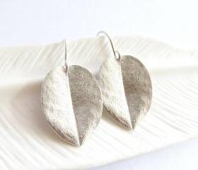 Medium ohi'a leaf earrings