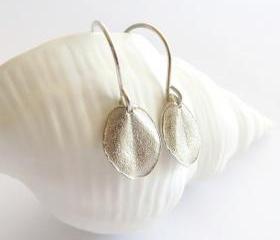 Tiny ohi'a leaf earrings